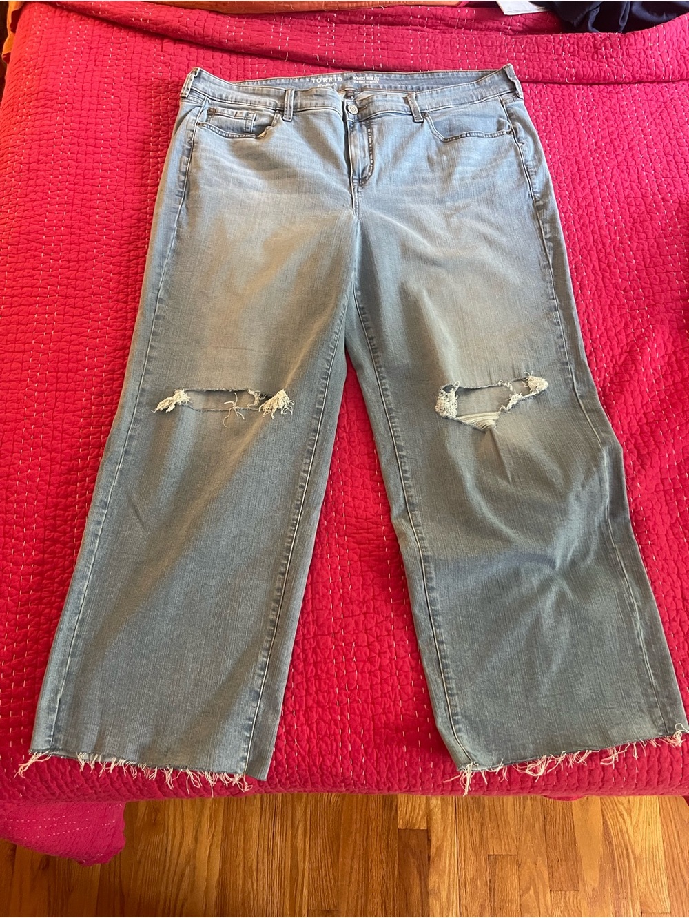 Torrid Perfect Wide Leg Vintage Stretch Jeans